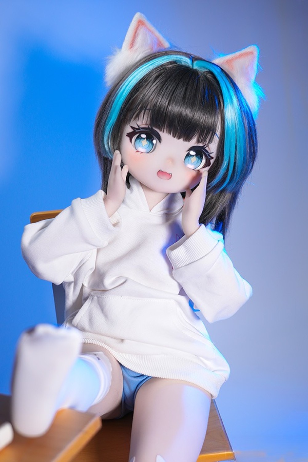 MW Girl 魔物姫 70cm #12呆呆喵 アニメドール 宣材写真と同じ衣装&ウィッグも付属 掲載画像はソフトビニール製頭部+シリコン製ボディ