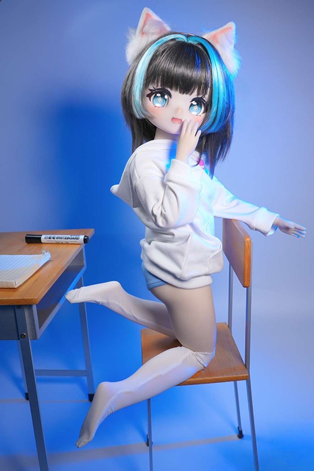MW Girl 魔物姫 70cm #12呆呆喵 アニメドール 宣材写真と同じ衣装&ウィッグも付属 掲載画像はソフトビニール製頭部+シリコン製ボディ