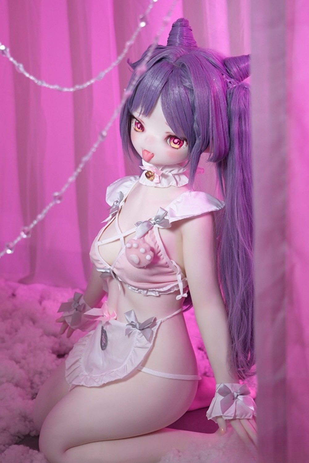 MW Girl 魔物姫 138cm Aカップ #015可晴（Keqing）アニメドール 宣材写真と同じ衣装&ウィッグも付属 掲載画像はフルシリコン製ラブドール