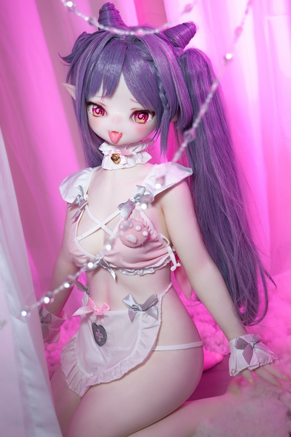 MW Girl 魔物姫 138cm Aカップ #015可晴（Keqing）アニメドール 宣材写真と同じ衣装&ウィッグも付属 掲載画像はフルシリコン製ラブドール