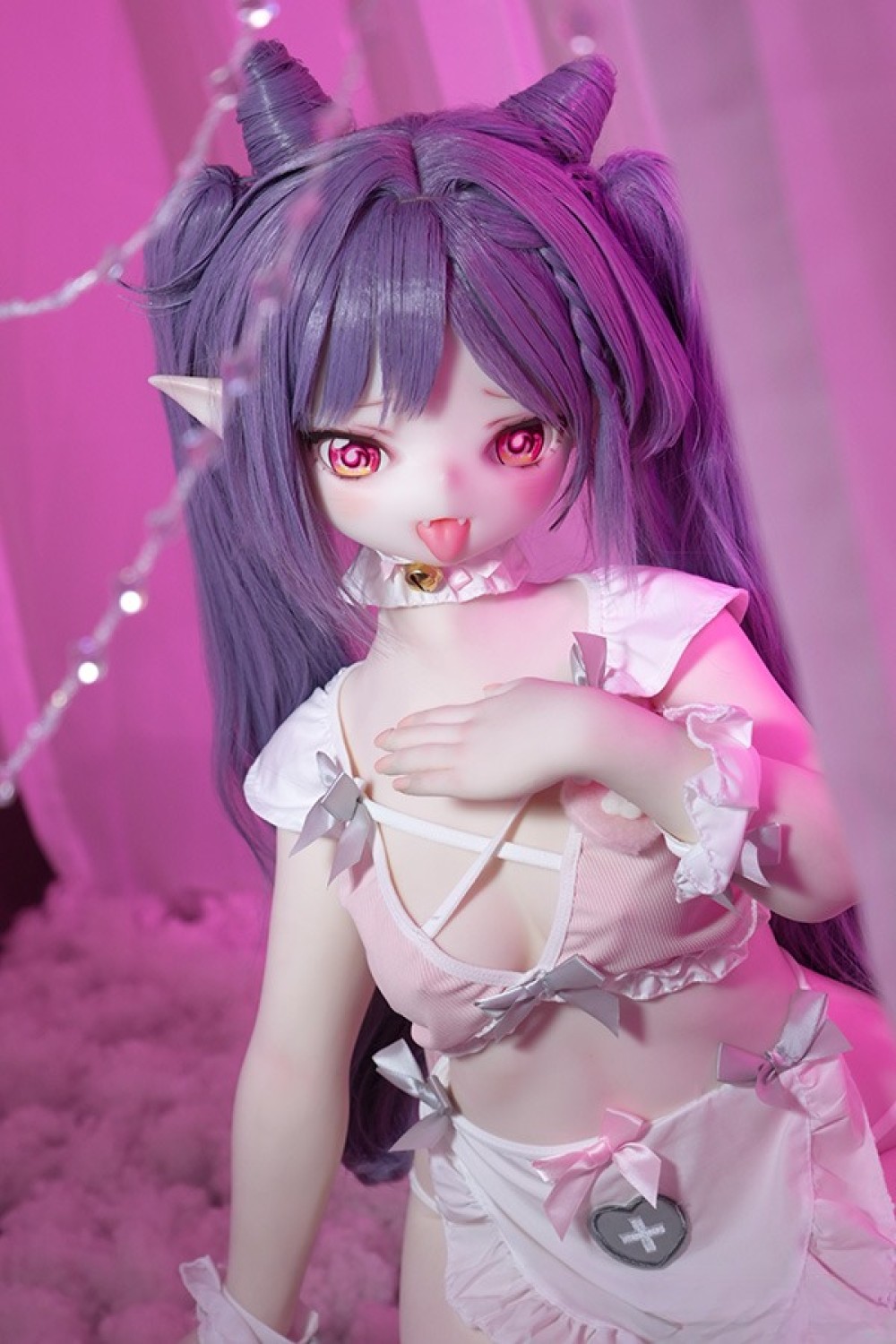 MW Girl 魔物姫 138cm Aカップ #015可晴（Keqing）アニメドール 宣材写真と同じ衣装&ウィッグも付属 掲載画像はフルシリコン製ラブドール