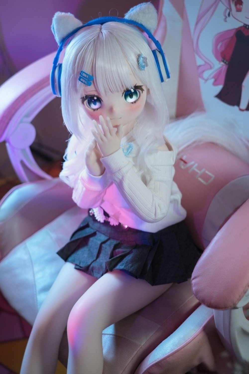 MW Girl 魔物姫 85cm #天使萌えヘッド アニメドール 宣材写真と同じ衣装&ウィッグも付属 掲載画像はソフトビニール製頭部+シリコン製ボディ