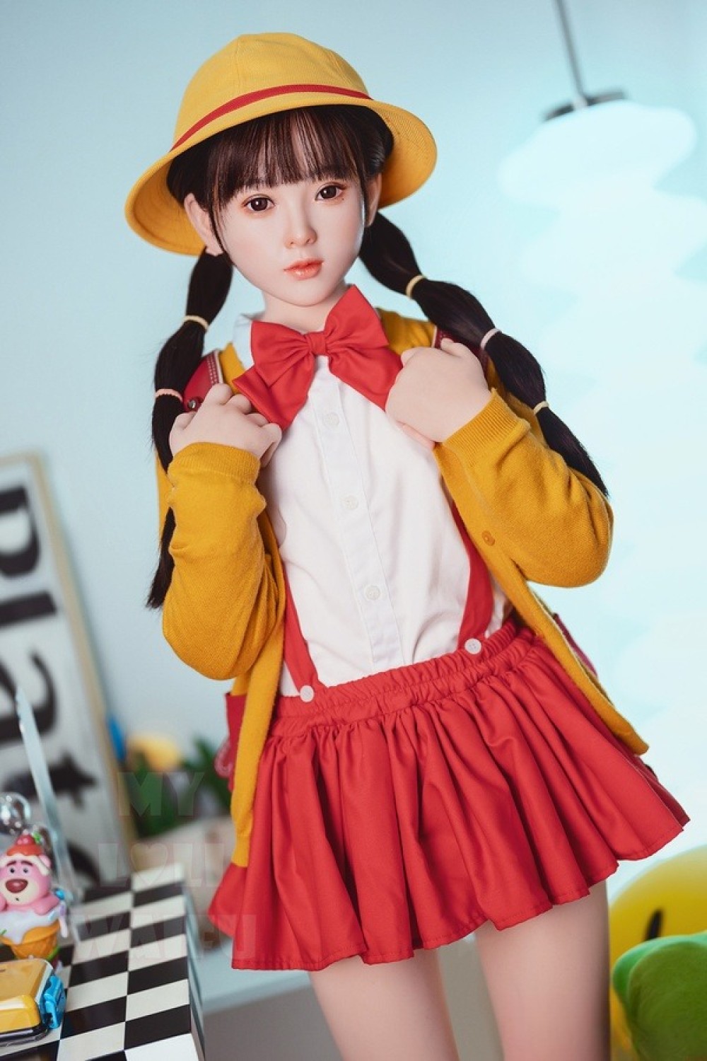 My Loli Waifu 略称MLW 127cm Aカップ 桃Momoヘッド ロり系 メイク選択可能 フルシリコン製ラブドール
