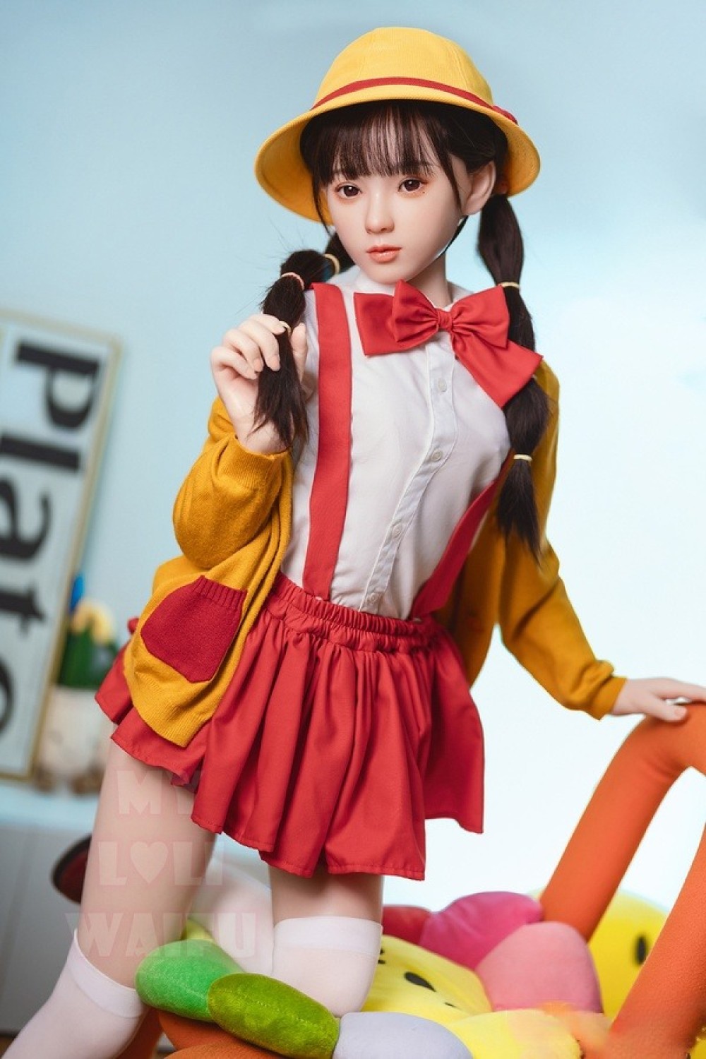 My Loli Waifu 略称MLW 127cm Aカップ 桃Momoヘッド ロり系 メイク選択可能 フルシリコン製ラブドール