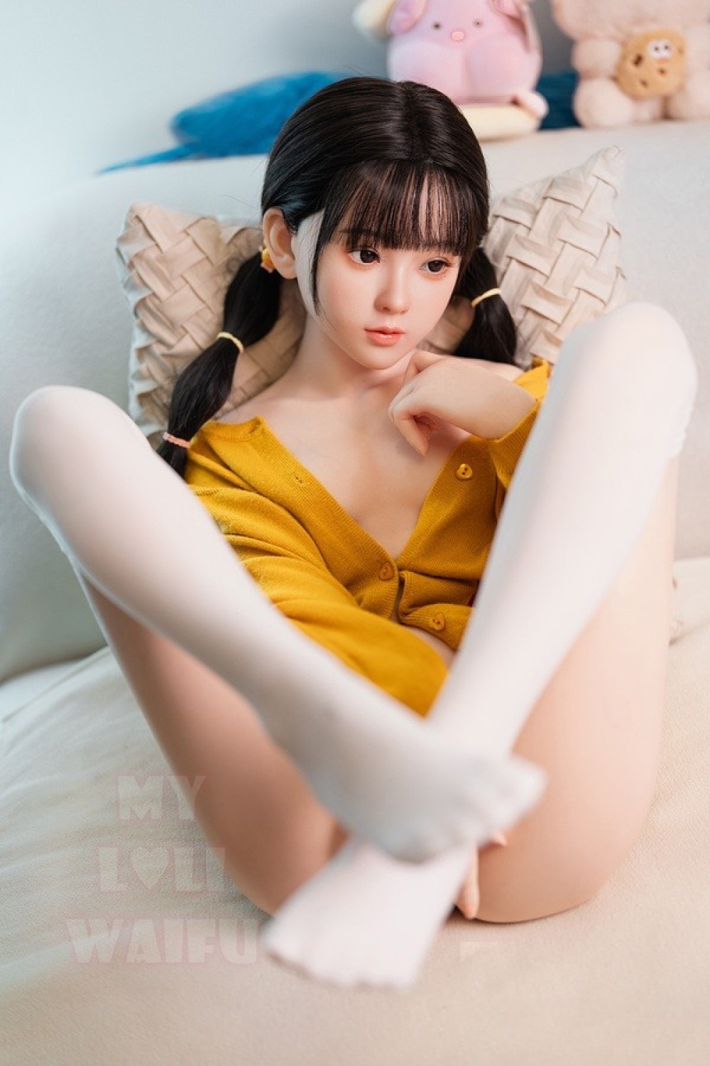 My Loli Waifu 略称MLW 127cm Aカップ 桃Momoヘッド ロり系 メイク選択可能 フルシリコン製ラブドール