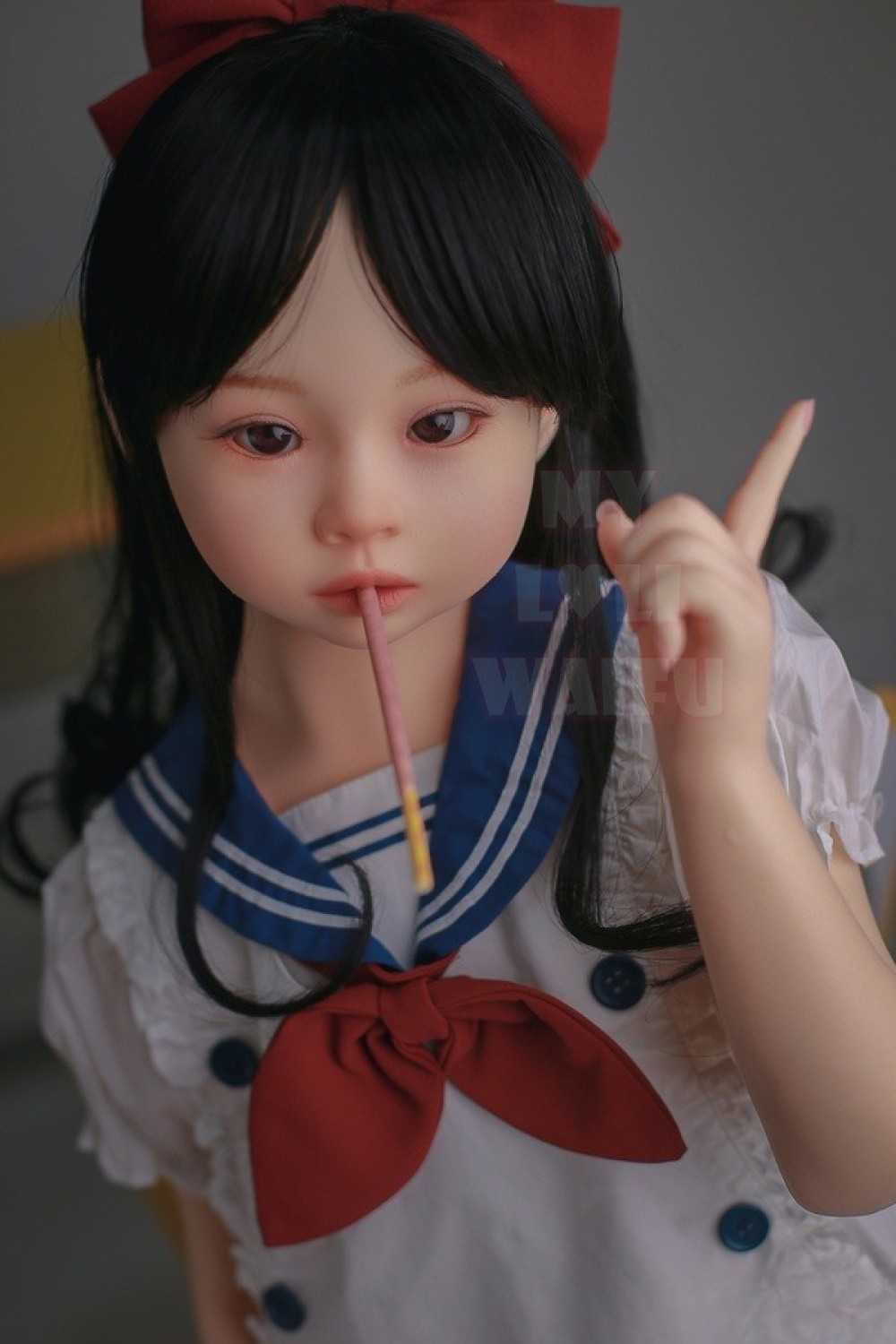 My Loli Waifu 略称MLW 108cm AAカップ ねねNene頭部 メイク選択可能 掲載画像は口開閉模擬口腔あり フルシリコン製ラブドール