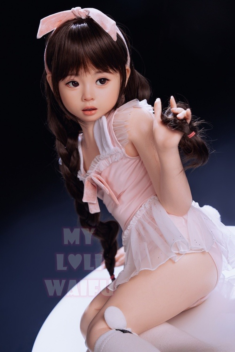 My Loli Waifu 略称MLW 108cm AAカップ ねねNene頭部 メイク選択可能 掲載画像は口開閉模擬口腔あり フルシリコン製ラブドール