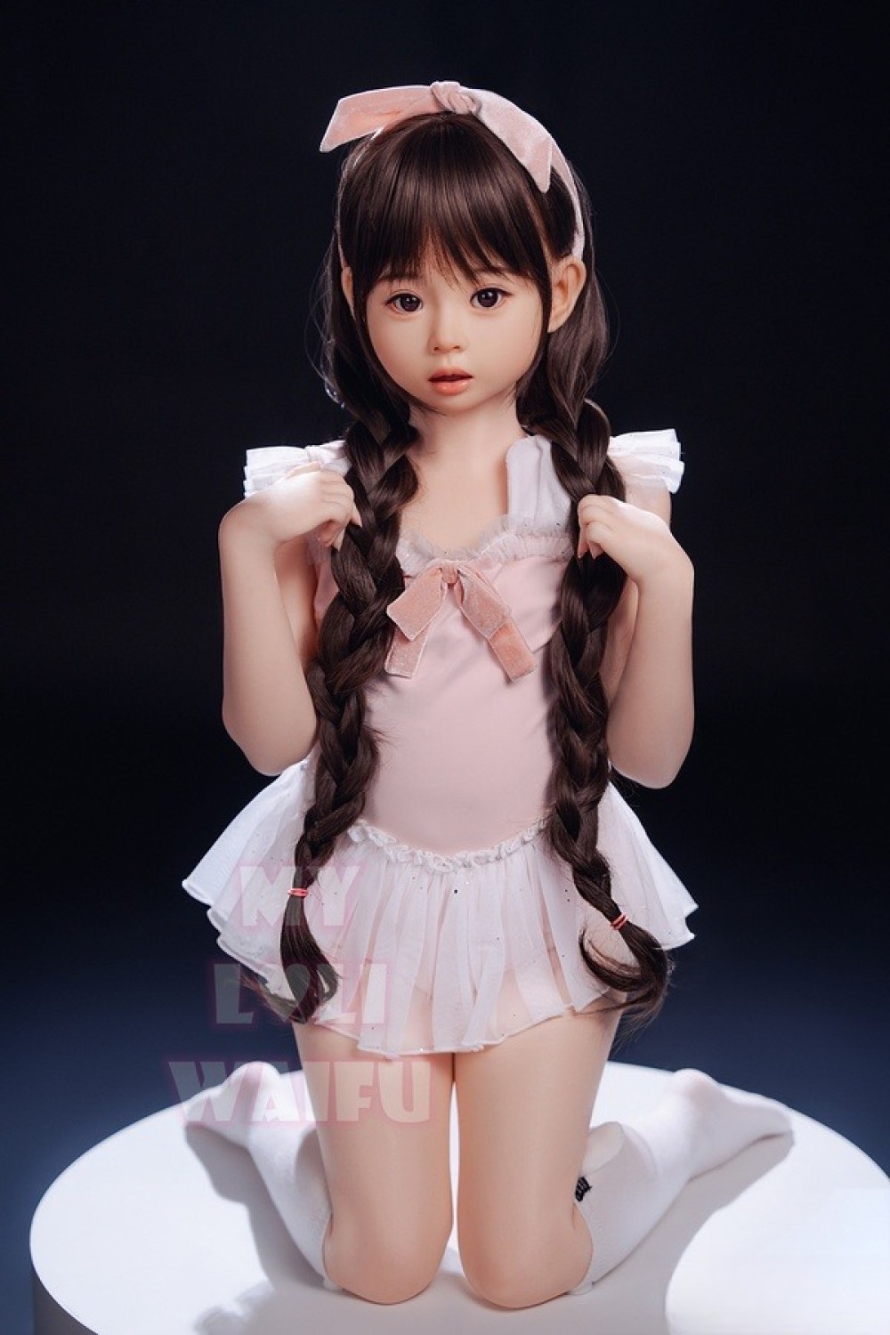 My Loli Waifu 略称MLW 108cm AAカップ ねねNene頭部 メイク選択可能 掲載画像は口開閉模擬口腔あり フルシリコン製ラブドール