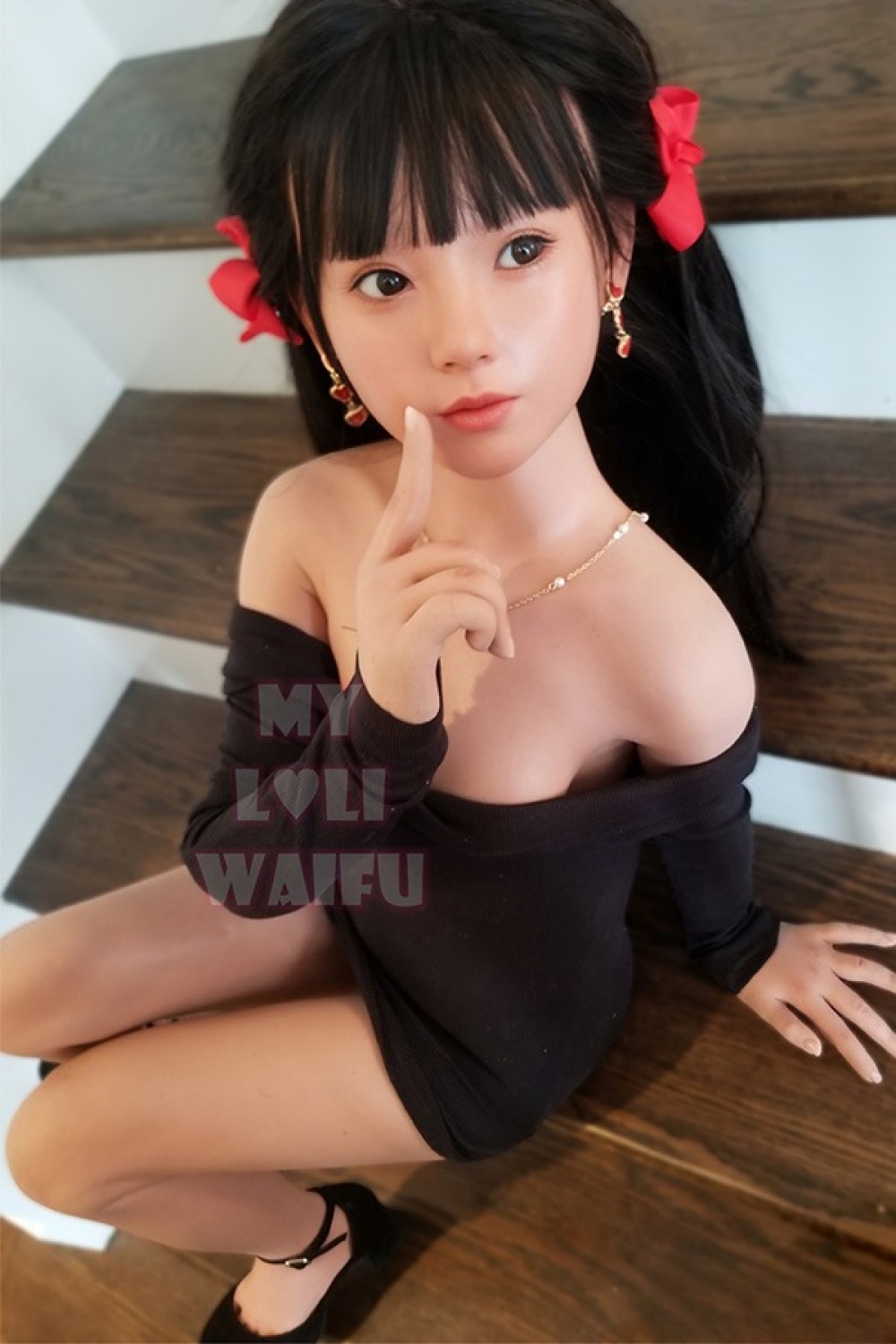 My Loli Waifu 略称MLW 127cm Aカップ 桃Momoヘッド ロり系 メイク選択可能 フルシリコン製ラブドール
