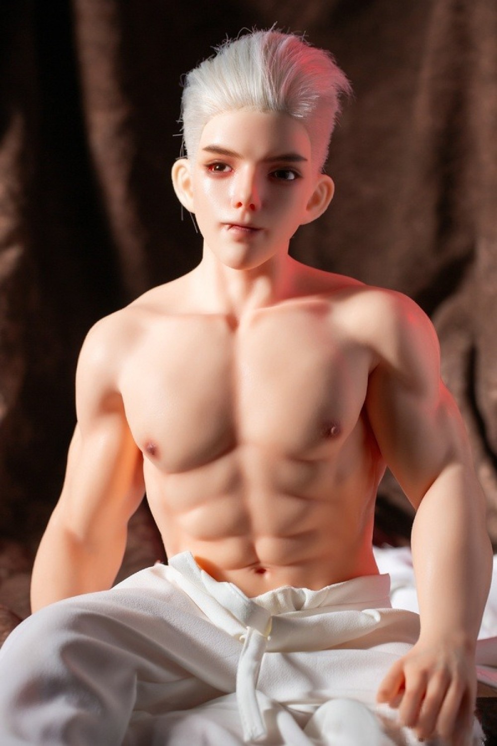 Qita Doll 63cm 霸天ヘッド 男性 掲載画像は 髪の毛の植毛 フルシリコン製ラブドール
