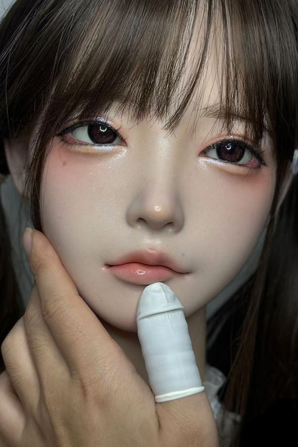 Real Girl L1ヘッド 職人メイク シリコン材質 M16ジョイント お口の開閉可能 ヘッド単体ラブドール