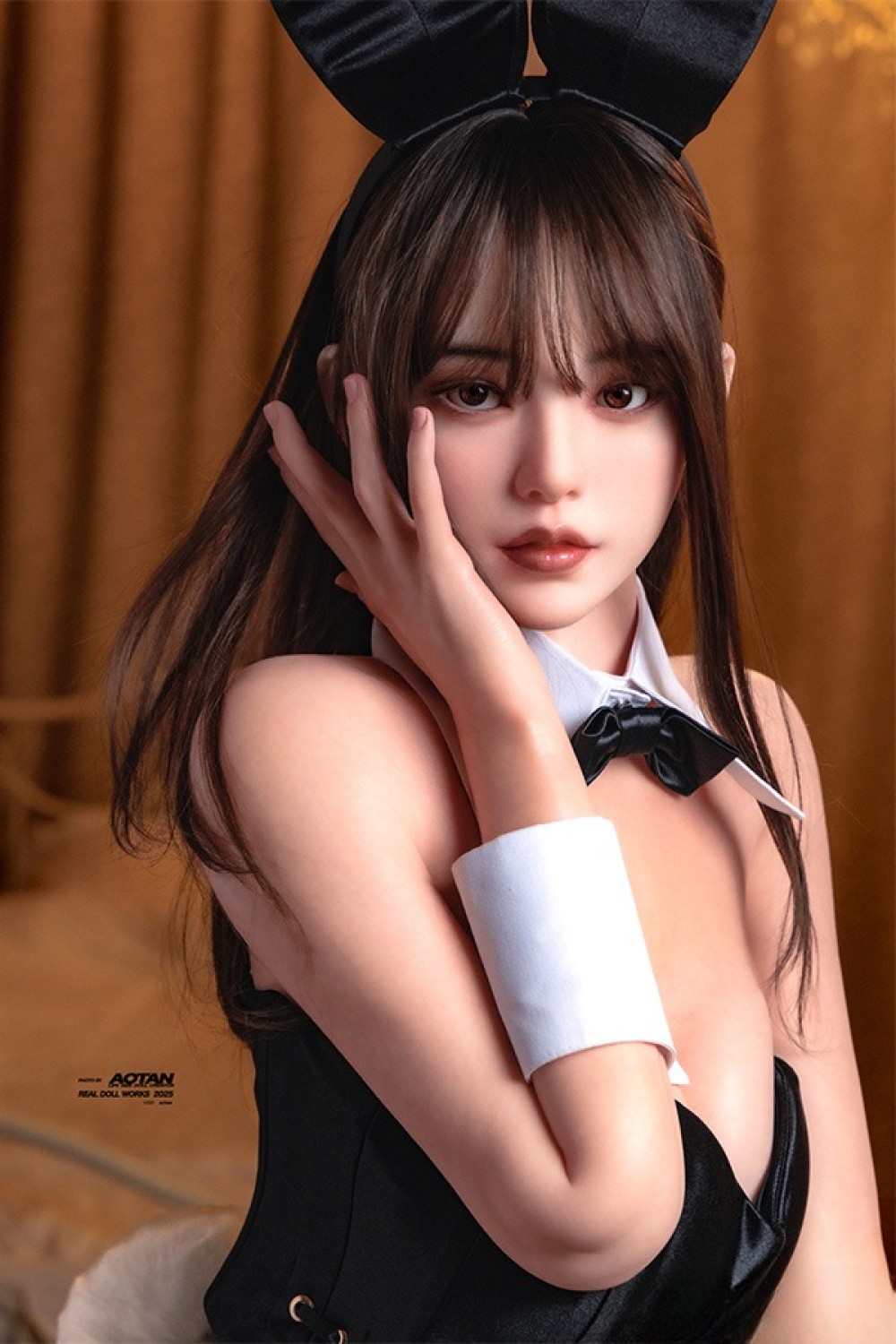 FANREAL 153cm Bカップ Molly 掲載画像は口開閉機能付き リアルメイク付き フルシリコン製ラブドール