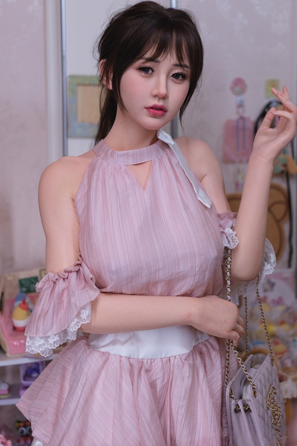 Mini Doll 60cm巨乳 一之濑ちゃんヘッド ミニドール セックス可能 身長選択可能 ソフトビニール製ヘッド+シリコン製ボディ