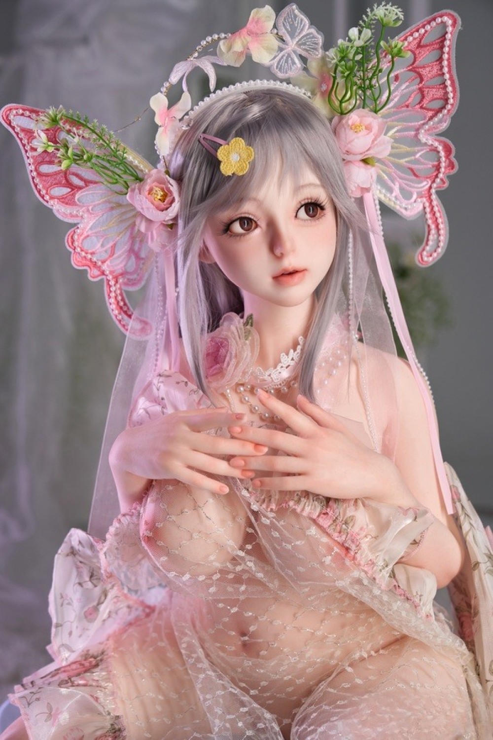 Sanhui Doll 105cm Eカップ シームレス #5ヘッド フェイシャルEX 機能選択可 フルシリコン製ラブドール