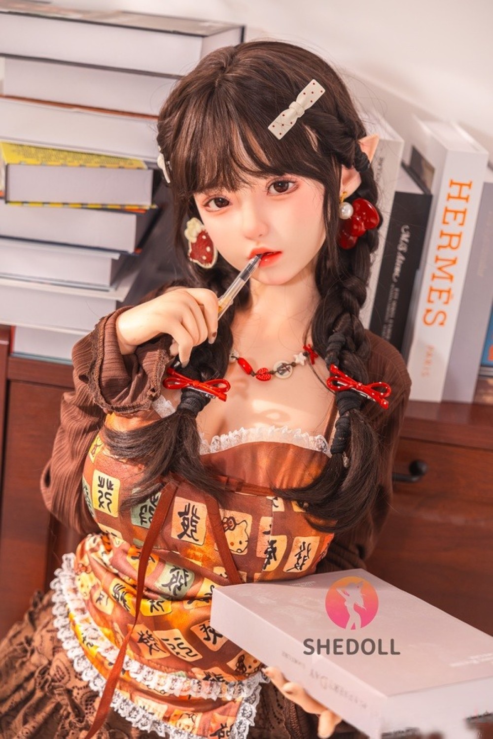 SHEDOLL 145cm Gカップ 艾琳（Ailin）ヘッド及びボディー材質選択可能 掲載画像は フルシリコン製ラブドール