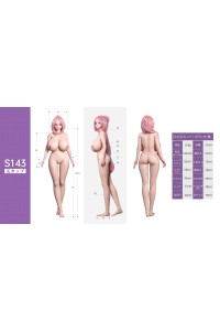 Sino Doll 最新作【戦闘機】143cm Kカップ S58 凛墨(Linmo)ヘッド 実践向け 掲載画像はリアルメイク付き 顔は蝋人形メイク付き フルシリコン製ラブドール