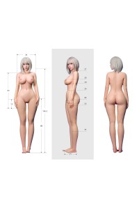 Sino Doll 最新作【戦闘機】163cm Eカップ S50 凛紫ヘッド 実践向け 掲載画像はリアルメイク付き 顔は蝋人形メイク付き フルシリコン製ラブドール