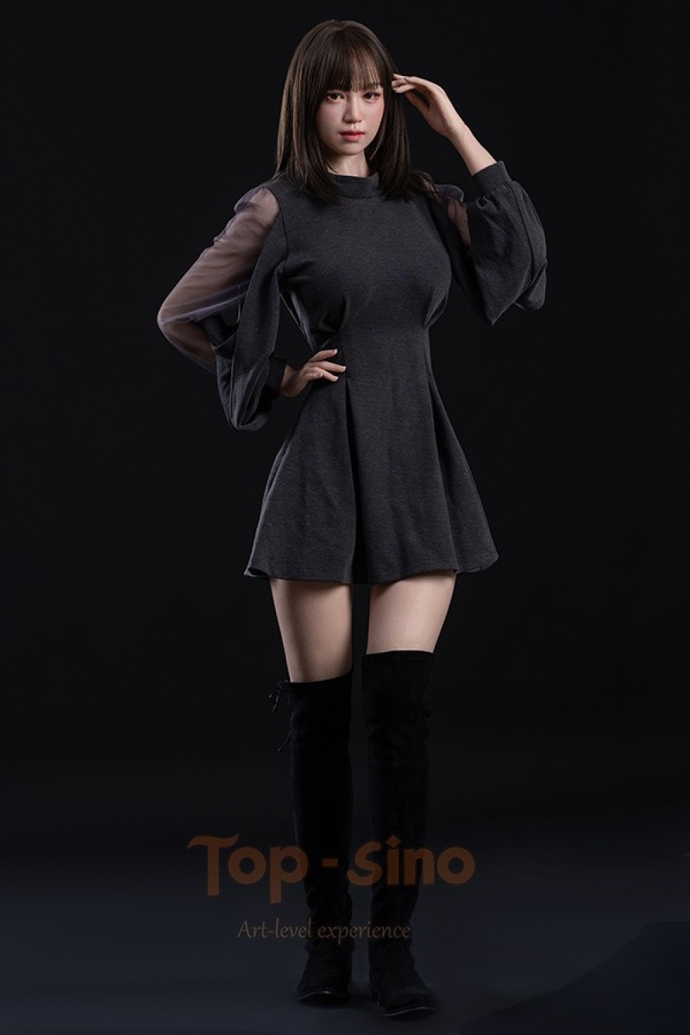 Top Sino 最新作【TYPEグラビア】167cm Eカップ T41 米菊（Miju）ヘッド 実践向け 超擬真の肌テクスチャ 生身の人間仕上げ着色 掲載画像はRRS+メイク付き フルシリコン製ラブドール