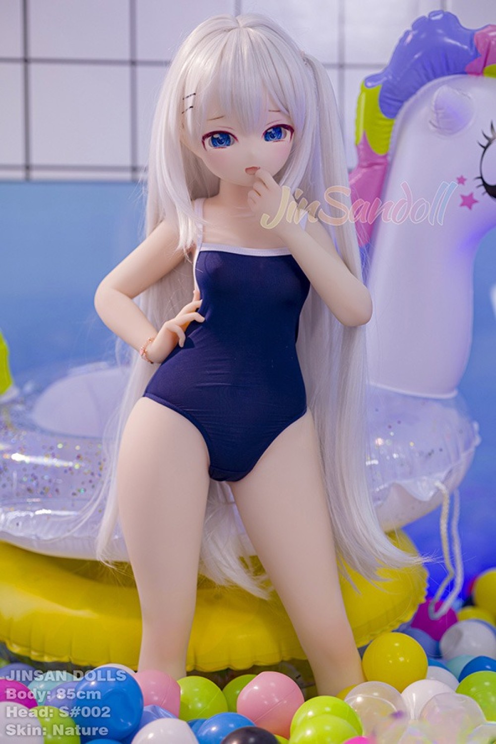 WM Doll 85cm Aカップ #S002ヘッド ソフトビニール製ヘッド+TPE製ボディ アニメドール