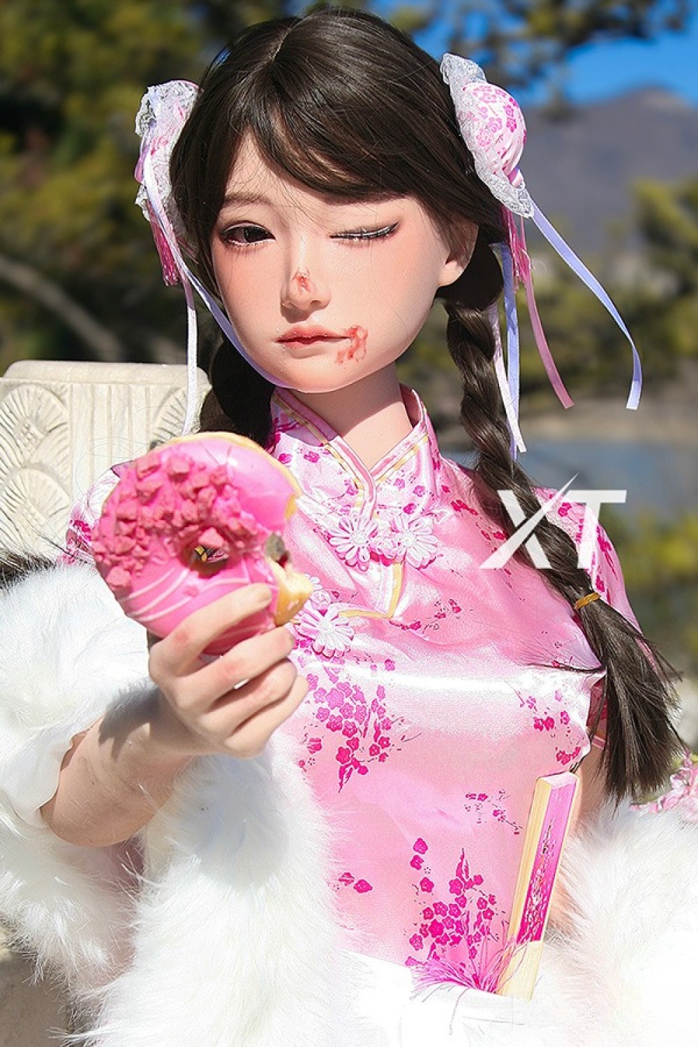 XT DOLL 157cm Dカップ Meng Lingヘッド 目の開閉機能付き 軽量化ボディ フルシリコン製ラブドール
