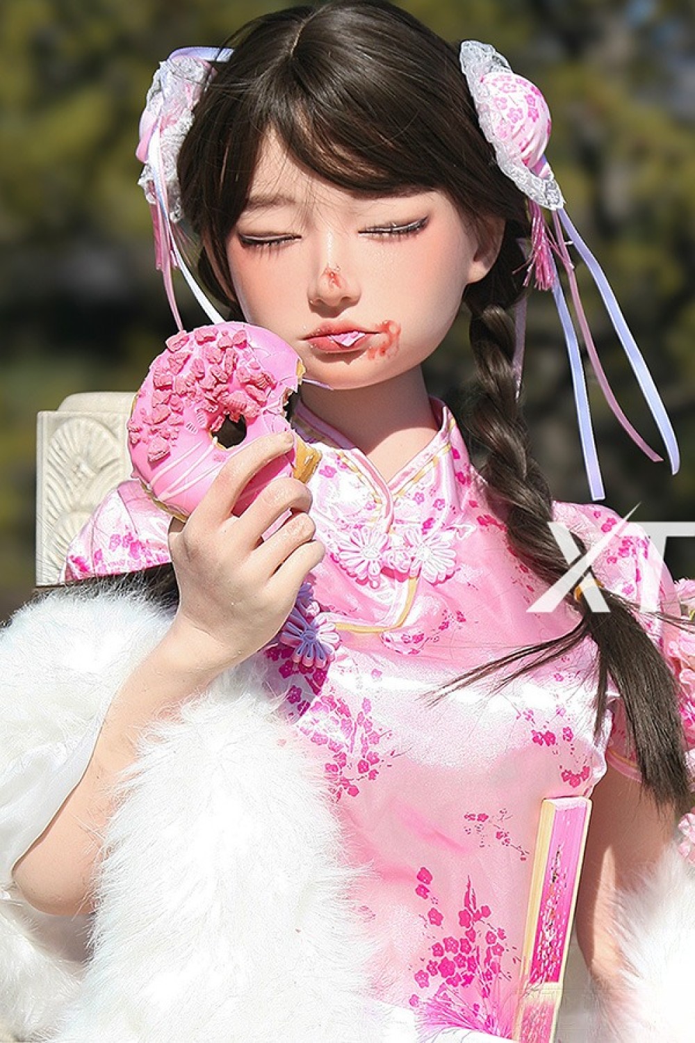 XT DOLL 157cm Dカップ Meng Lingヘッド 目の開閉機能付き 軽量化ボディ フルシリコン製ラブドール