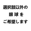 選択肢以外の眼球を希望（商品説明の画像を参考）