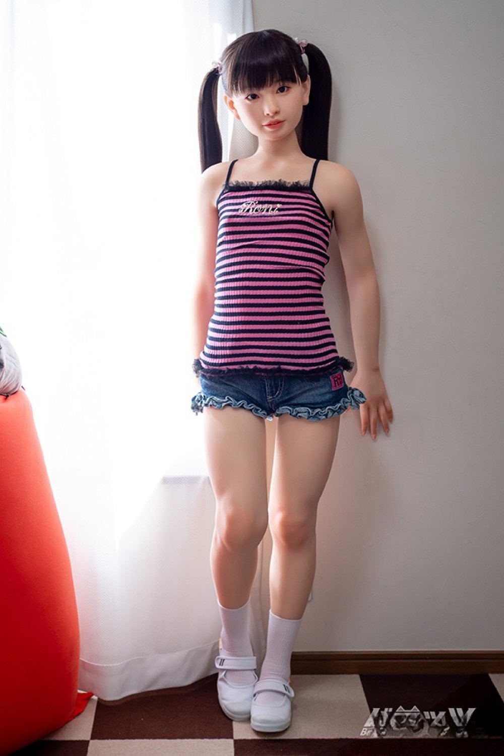 J-cute 149cm バスト平 AGD01ヘッド 掲載画像のボディはリアルメイク付き シリコン製頭部+TPEボディ