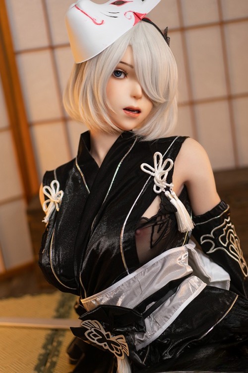 Game Lady 171cm Gカップ YoRHa No.24ヘッド 口開閉機能付き リアルメイク付き 眉毛とまつ毛植毛あり フルシリコン製ラブドール