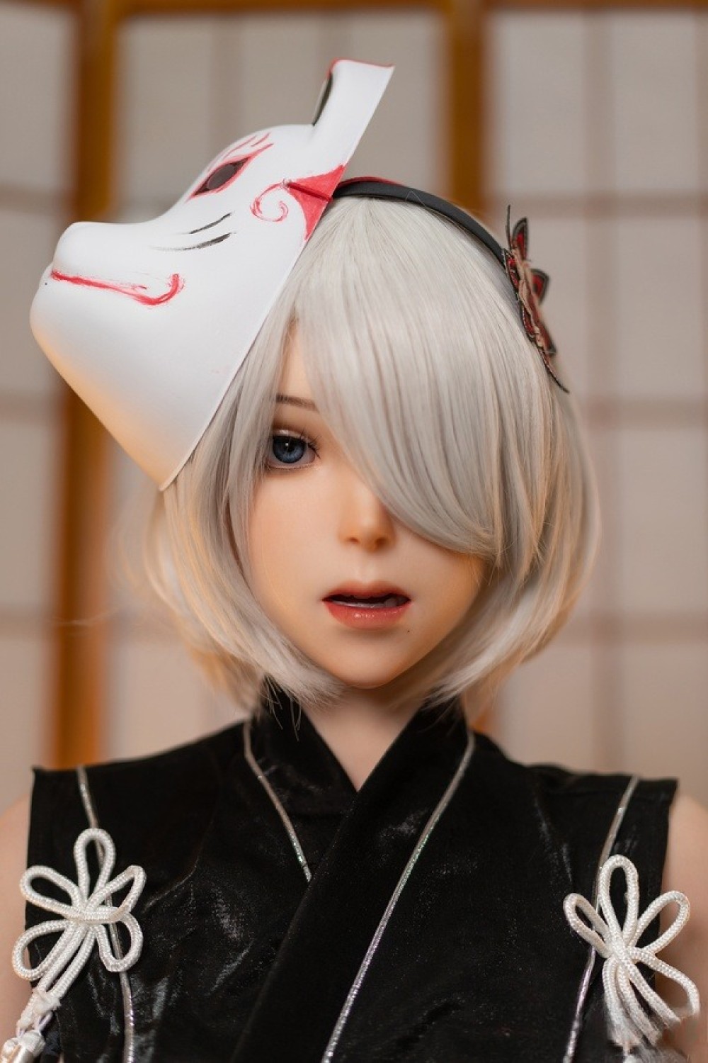 Game Lady 171cm Gカップ YoRHa No.24ヘッド 口開閉機能付き リアルメイク付き 眉毛とまつ毛植毛あり フルシリコン製ラブドール