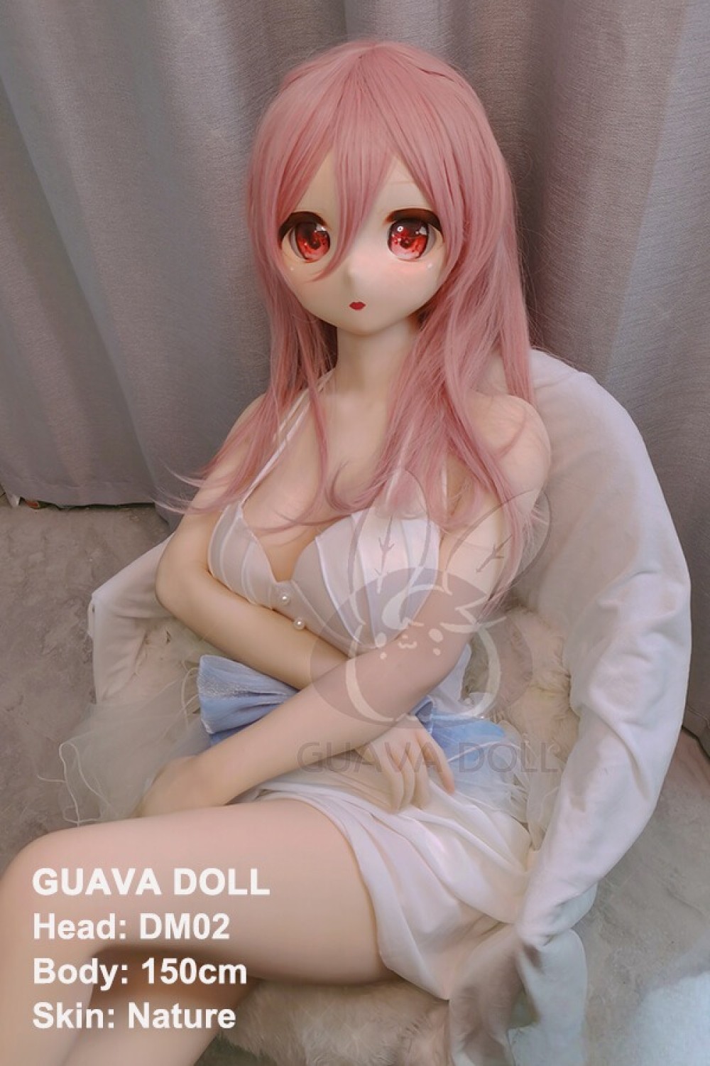 GUAVADOLL ヘッド単体 ソフトビニール製 M16ボルト採用 138cm-150cmのボディに適用 ナチュラル肌色