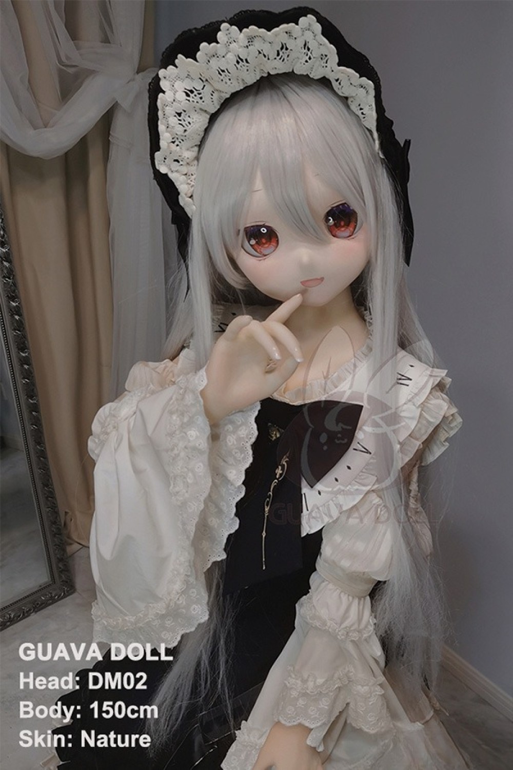 GUAVADOLL ヘッド単体 ソフトビニール製 M16ボルト採用 138cm-150cmのボディに適用 ナチュラル肌色