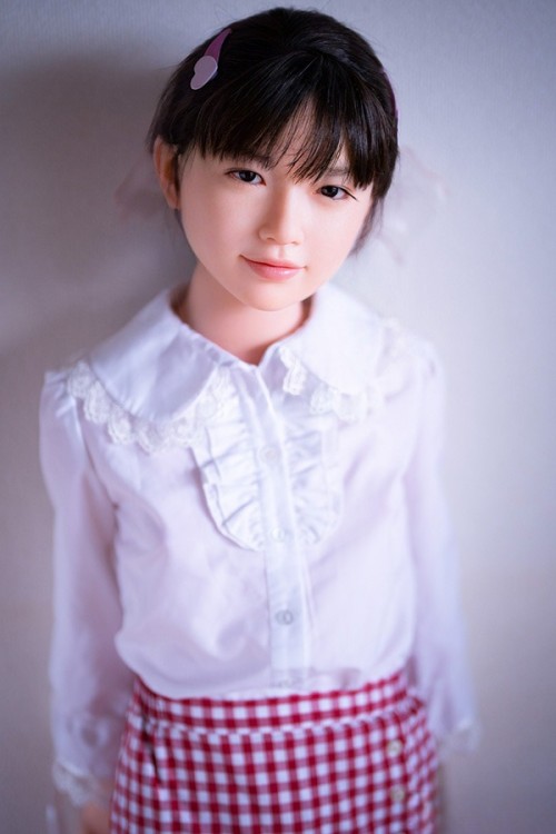 J-cute 133cm バスト平 AGD07 唯（ゆい）ヘッド 掲載画像は フルシリコン製ラブドール