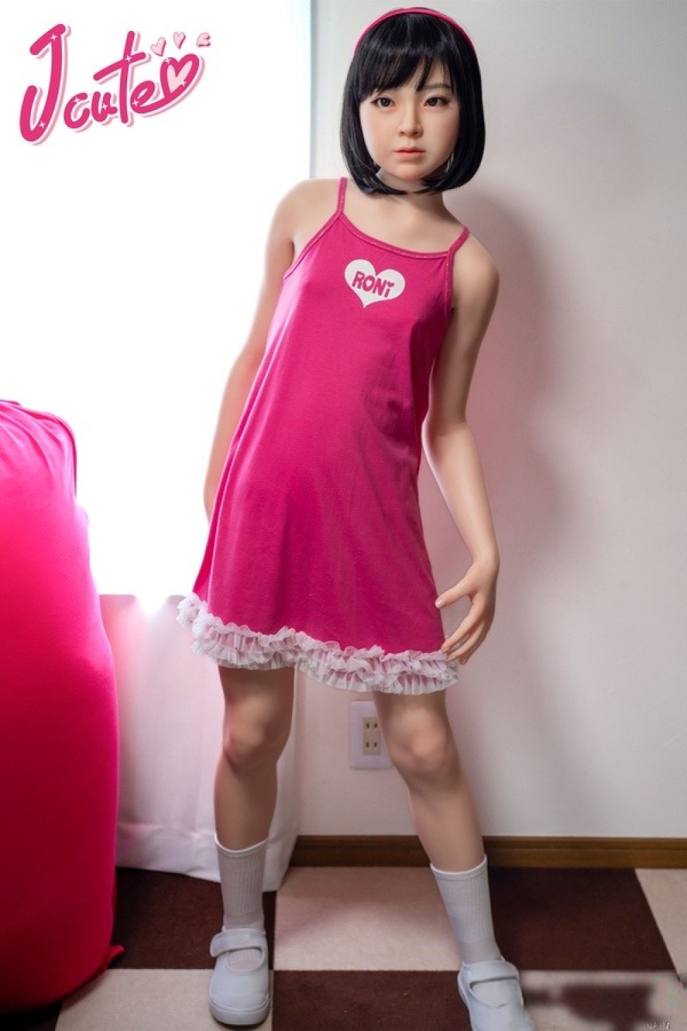 J-cute 137cm バスト平 AGD17 羽純（はずみ）ヘッド掲載画像は フルシリコン製ラブドール