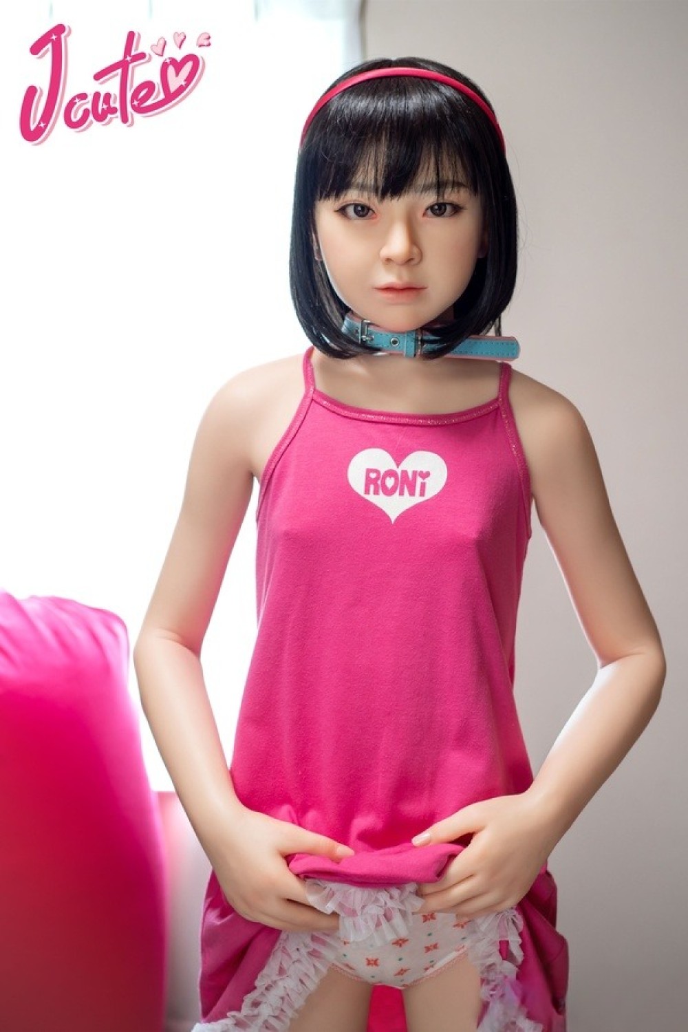 J-cute 137cm バスト平 AGD17 羽純（はずみ）ヘッド掲載画像は フルシリコン製ラブドール