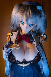 【即納・国内発送・送料無料】Mini Doll ミニドール セックス可能 60cm巨乳 シリコン製 鹿島ヘッド 収納が便利