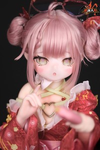 MOZU Doll【SSR級】1/2ドール 二分 85cm バスト小（バスト大のみ生産可） 玲芽（Suzume）ちゃん 6kg ソフトビニール製頭部 TPE製ボディ 肌色＆眼球色＆メイク＆ウィッグ＆衣装は宣材写真と同じ 小型で軽量化で収納しやい 使いやすい