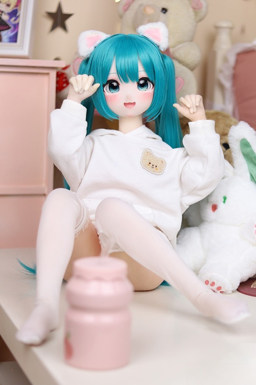 MOZU Doll 85cm Aカップ 小音ちゃん 6kg ソフトビニール製頭部 TPE製ボディ 肌色＆眼球色＆メイク＆ウィッグ＆衣装は宣材写真と同じ 小型で軽量化で収納しやい 使いやすい