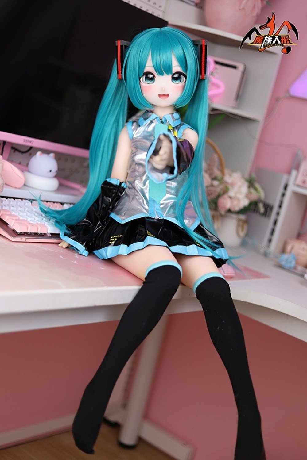 MOZU Doll 85cm Aカップ 小音ちゃん 6kg ソフトビニール製頭部 TPE製ボディ 肌色＆眼球色＆メイク＆ウィッグ＆衣装は宣材写真と同じ 小型で軽量化で収納しやい 使いやすい