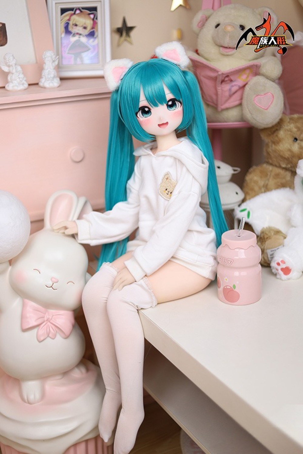 MOZU Doll 85cm Aカップ 小音ちゃん 6kg ソフトビニール製頭部 TPE製ボディ 肌色＆眼球色＆メイク＆ウィッグ＆衣装は宣材写真と同じ 小型で軽量化で収納しやい 使いやすい
