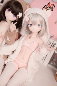 MOZU Doll【SSR級】1/2ドール 二分 85cm バスト小（バスト大のみ生産可） 玲芽（Suzume）ちゃん 6kg ソフトビニール製頭部 TPE製ボディ 肌色＆眼球色＆メイク＆ウィッグ＆衣装は宣材写真と同じ 小型で軽量化で収納しやい 使いやすい