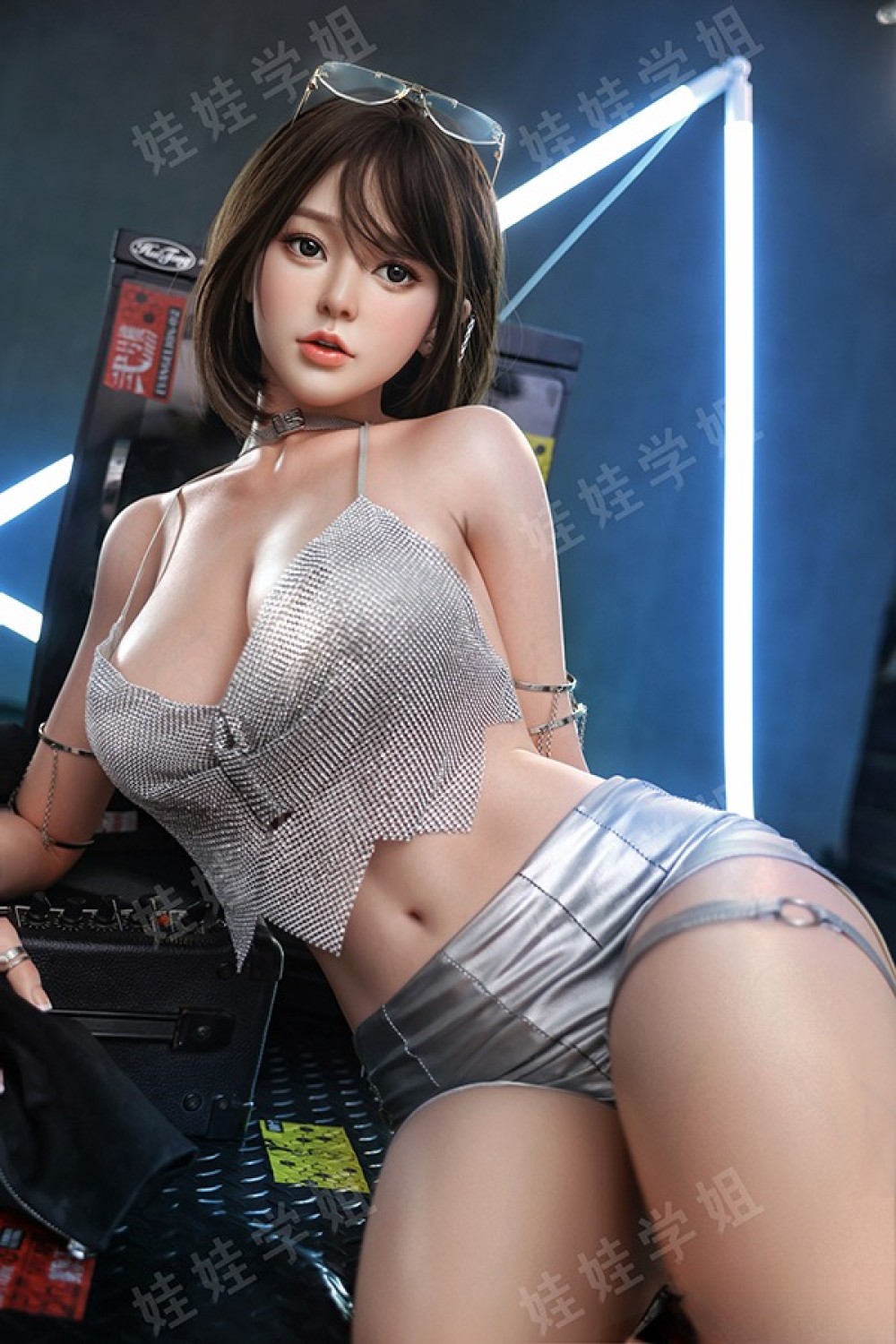 Doll Senior 168cm Fカップ 歌姬（Geji）軟性シリコンヘッド オーラル機能+口開閉機能あり+模擬口腔付き 掲載画像はフルシリコン製ラブドール