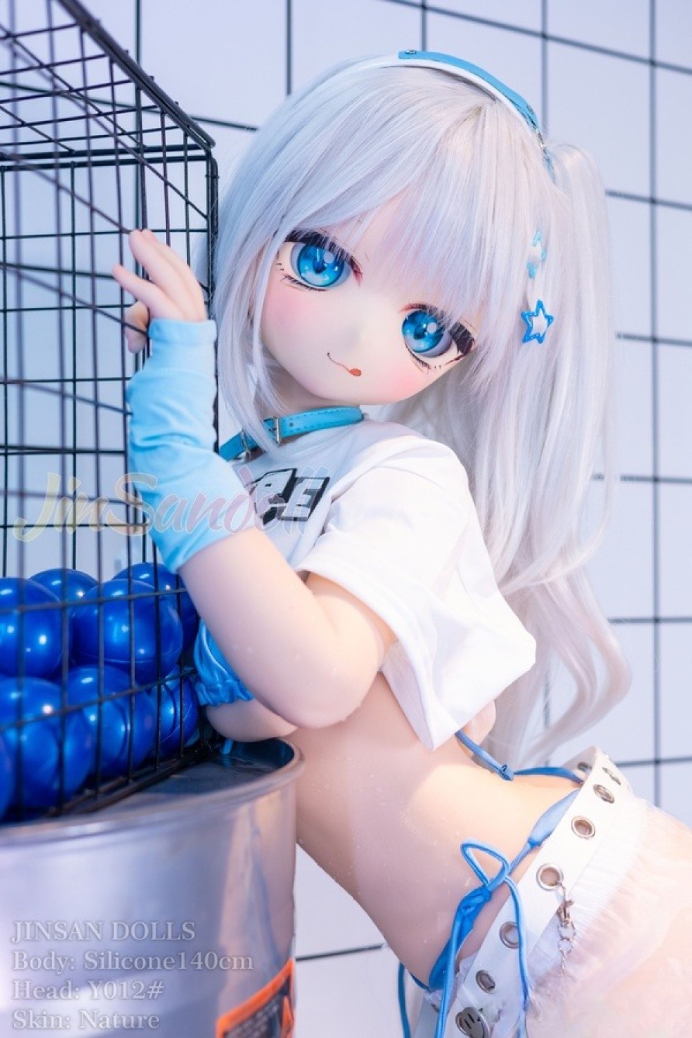 WM Doll 140cm Bカップ #Y012ヘッド ソフトビニール製ヘッド+シリコン製ボディ アニメドール