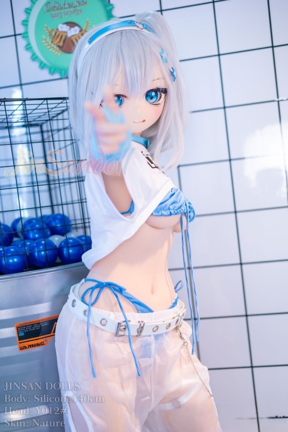 WM Doll 140cm Bカップ #Y012ヘッド ソフトビニール製ヘッド+シリコン製ボディ アニメドール