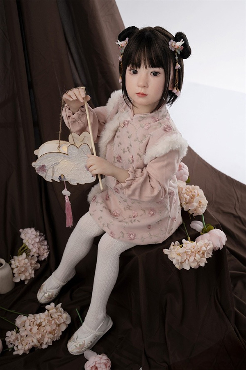AXB Doll 新型110cm バスト平 GB05Rヘッド 掲載画像のボディはリアルメイク付き シリコン製頭部+TPEボディ