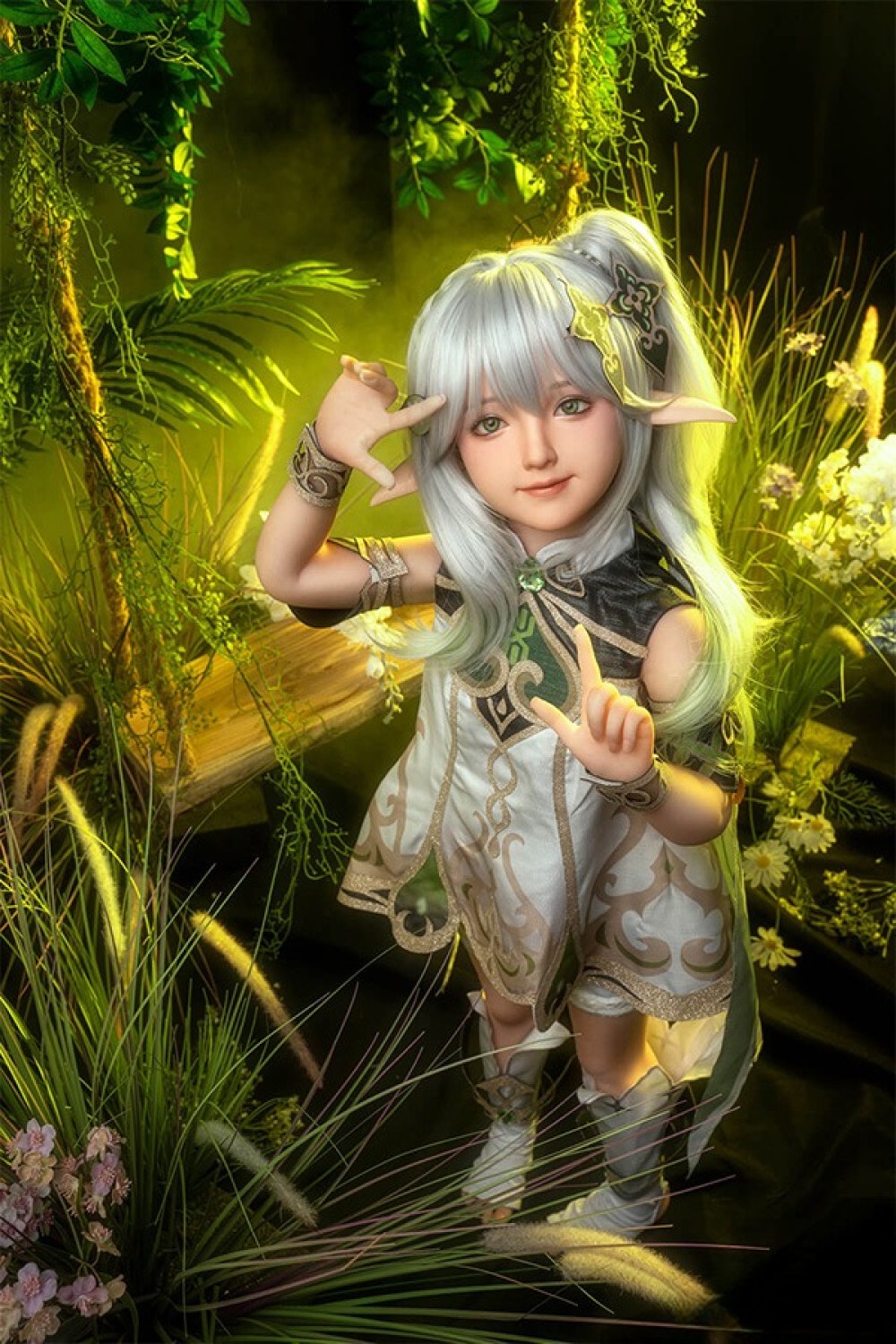 AXB Doll 新型110cm バスト平 GD34ヘッド 掲載画像のボディはリアルメイク付き シリコン製頭部+TPEボディ