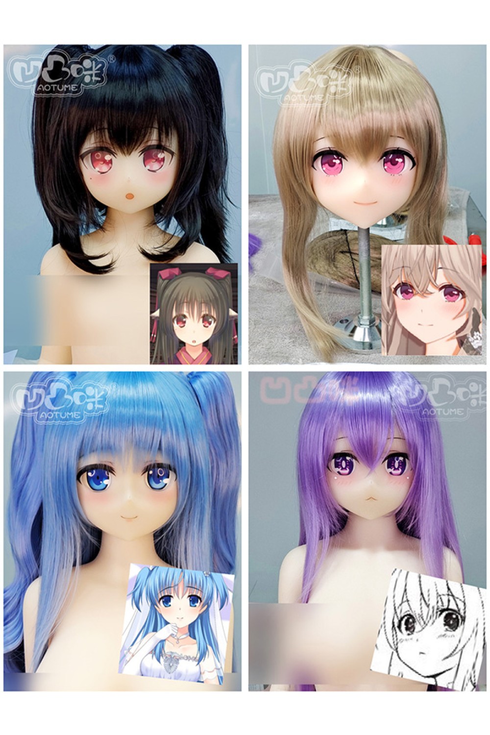 Aotume Doll ヘッド単体 専用ページ TPE製・シリコン製 頭部単体 アニメドール カスタマイズオーダー