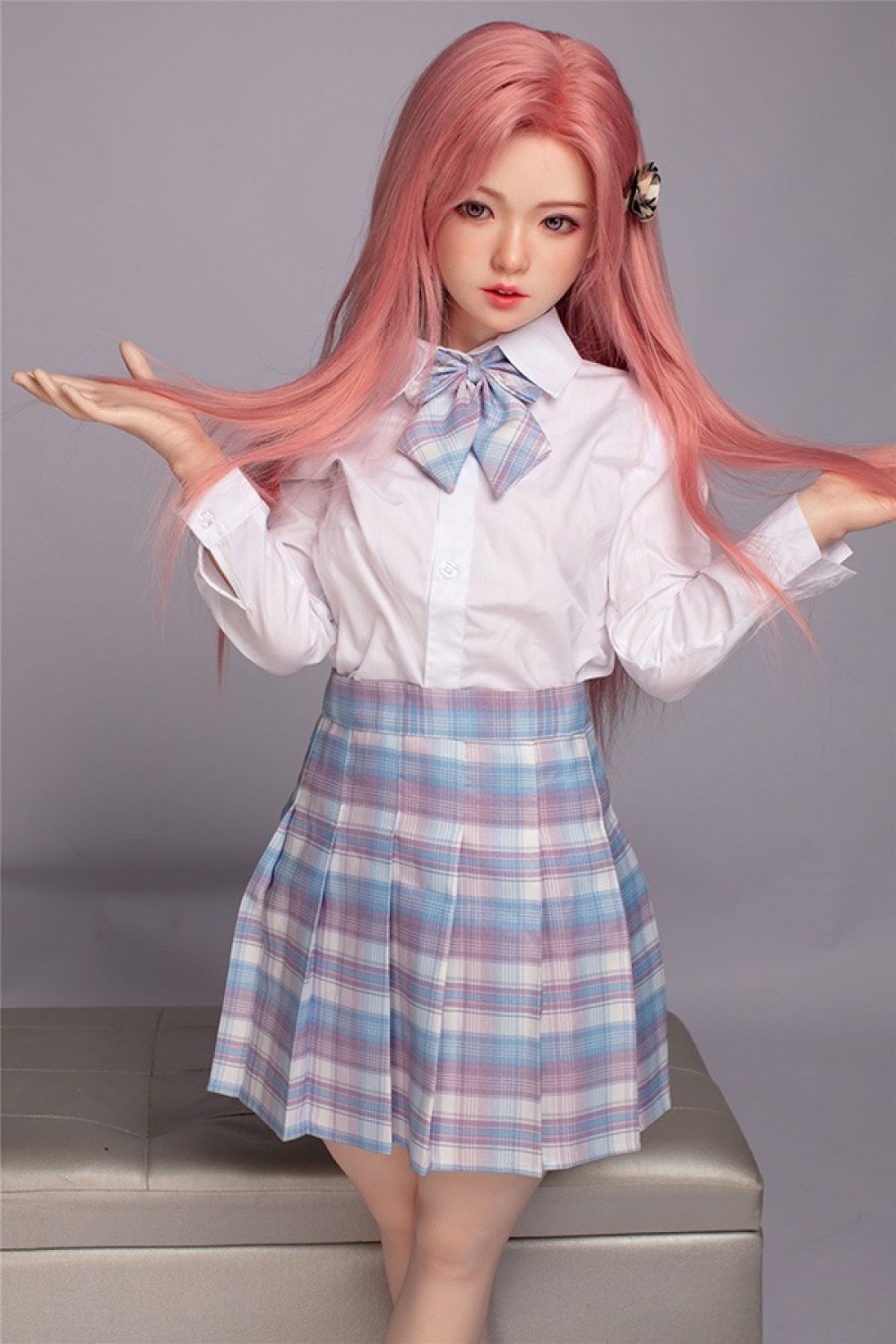 DOM Doll 130cm貧乳 Aカップ D2ヘッド歯あり ヘッド及びボディー材質選択可能 カスタマイズ可 宣材写真はフルシリコン材質