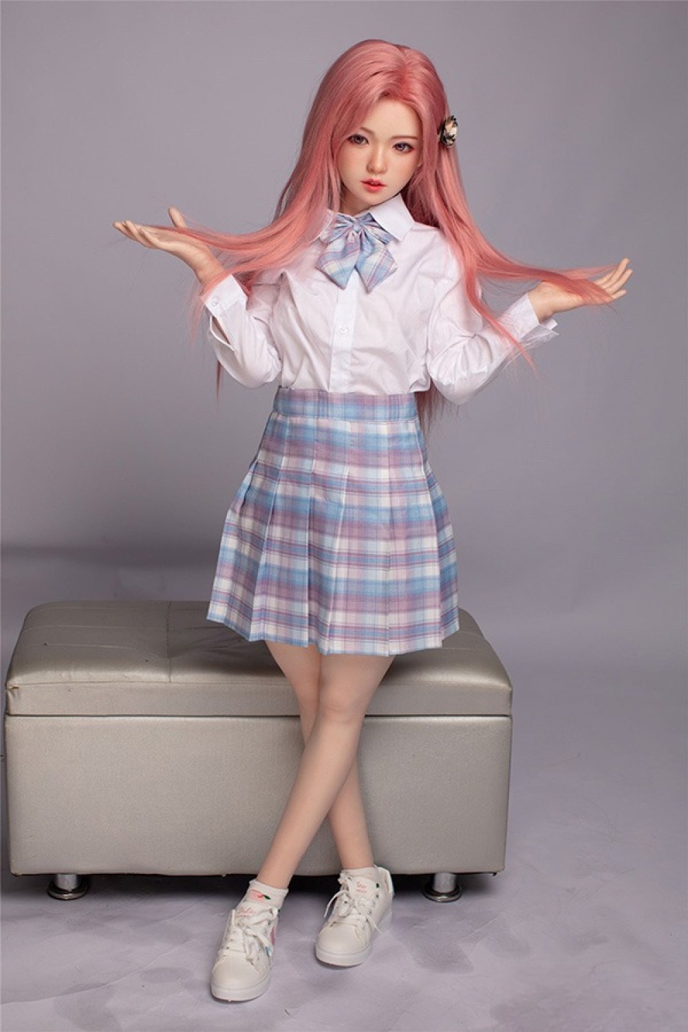 DOM Doll 130cm貧乳 Aカップ D2ヘッド歯あり ヘッド及びボディー材質選択可能 カスタマイズ可 宣材写真はフルシリコン材質