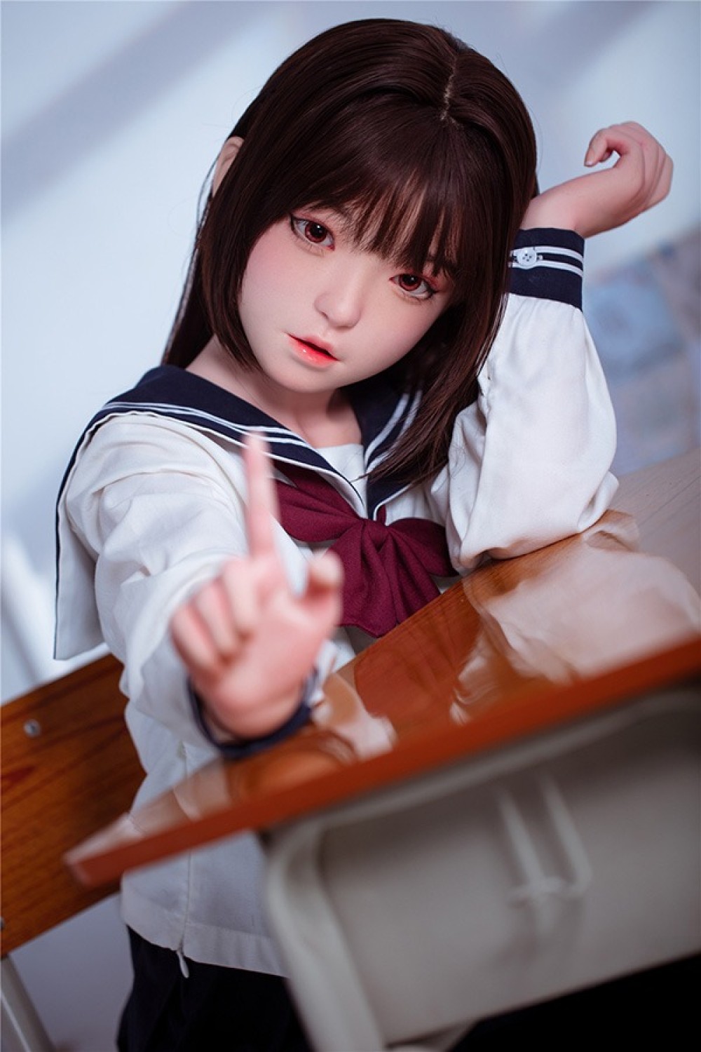 FUDOLL 136cm Aカップ 最新版メイク #8頭部 身長など選べる 高級シリコン頭部+TPE材質ボディ