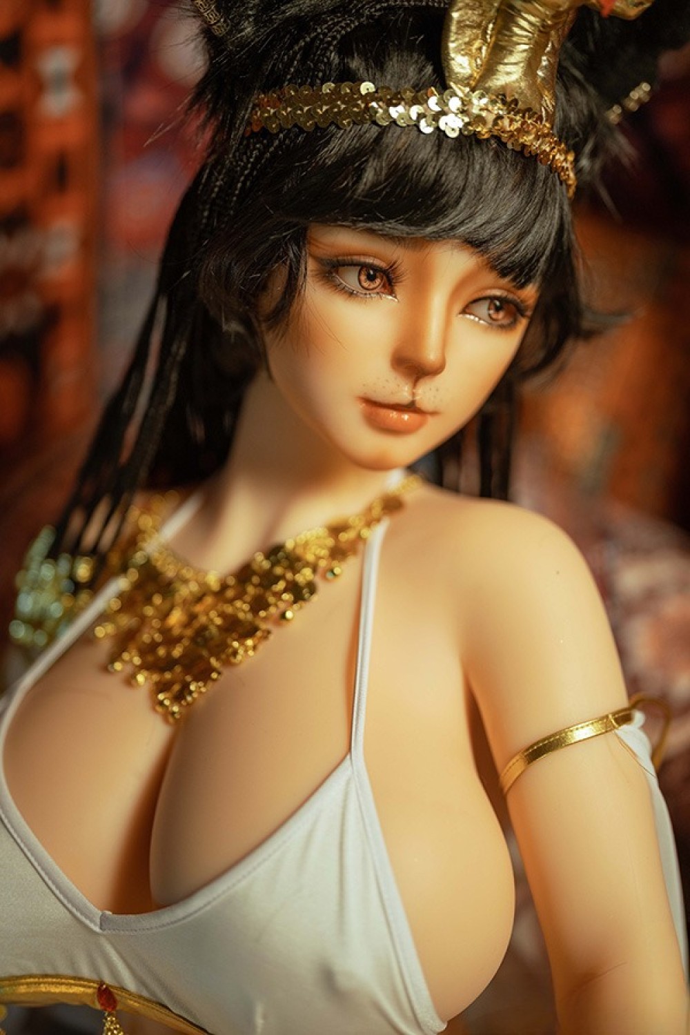GD Sino 155cm Kカップ G1ヘッド 洛紫(猫メイク) フルシリコン製ラブドール